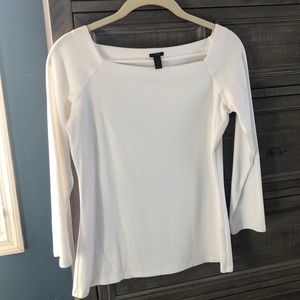 J. Crew boatneck white T-shirt